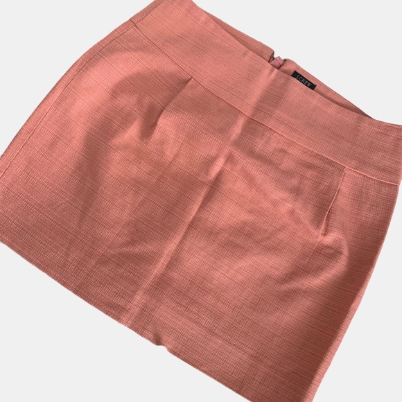 J CREW CORAL PINK COTTON MINI SKIRT CASUAL COCKTAIL SKIRT - Picture 13 of 13